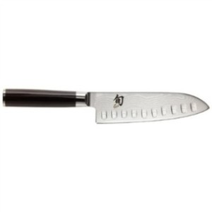 Shun DM0718 Classic 7-Inch Santoku Hollow Ground Knife