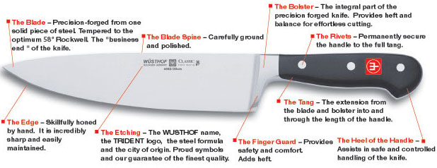 The Anatomy of a Chef's Knife