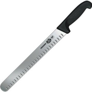 Victorinox 12-Inch Granton Edge Slicing Knife with Fibrox Handle
