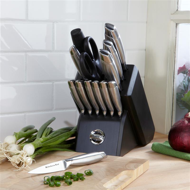 Kitchenaid Gourmet 14-Piece Stainless Steel Kitchen Knife Block Set